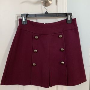 5 for $30 / Urban Outfitters Burgundy Button Skirt